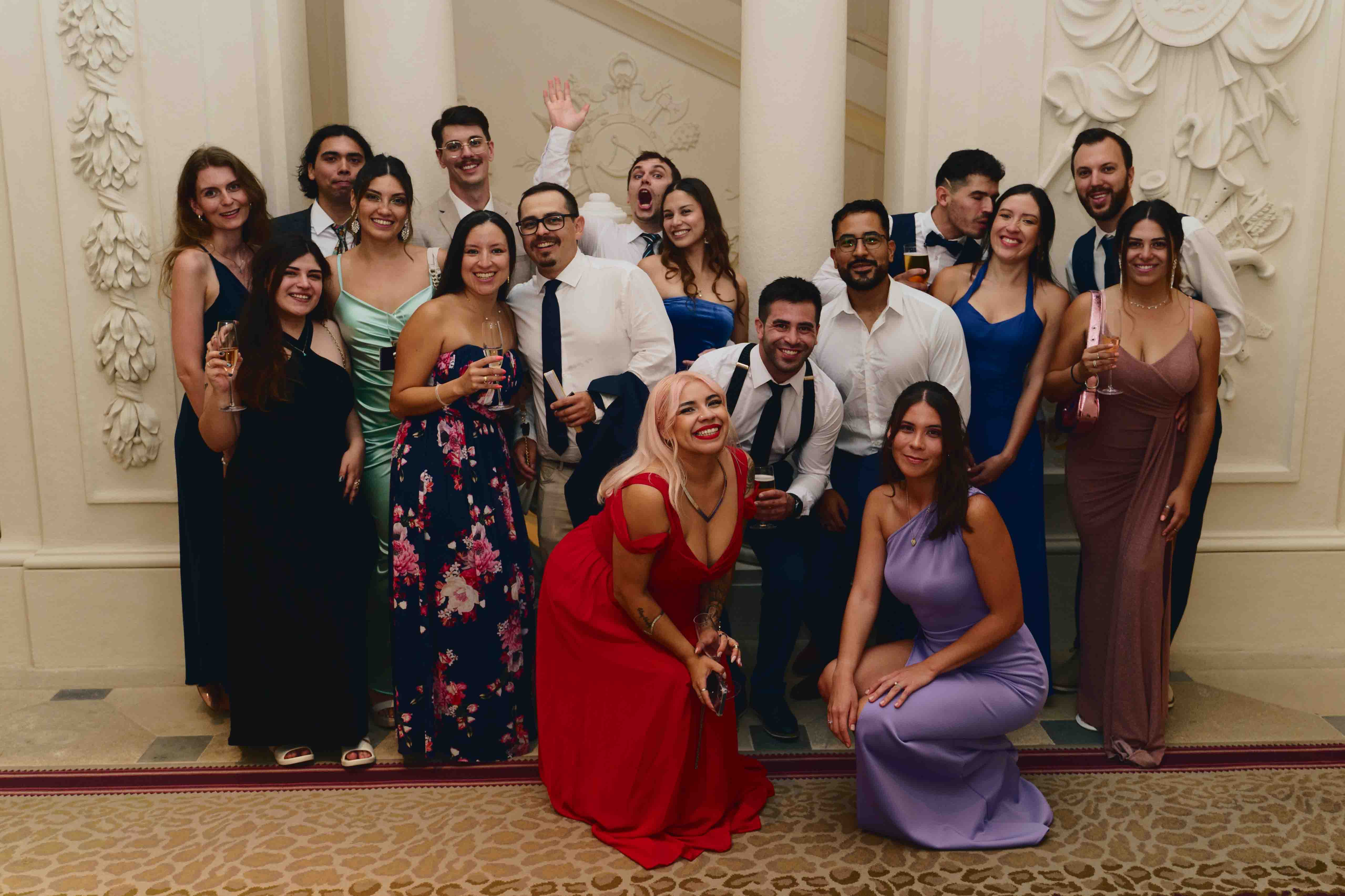 Gruppenfoto der Hochzeitsgäste