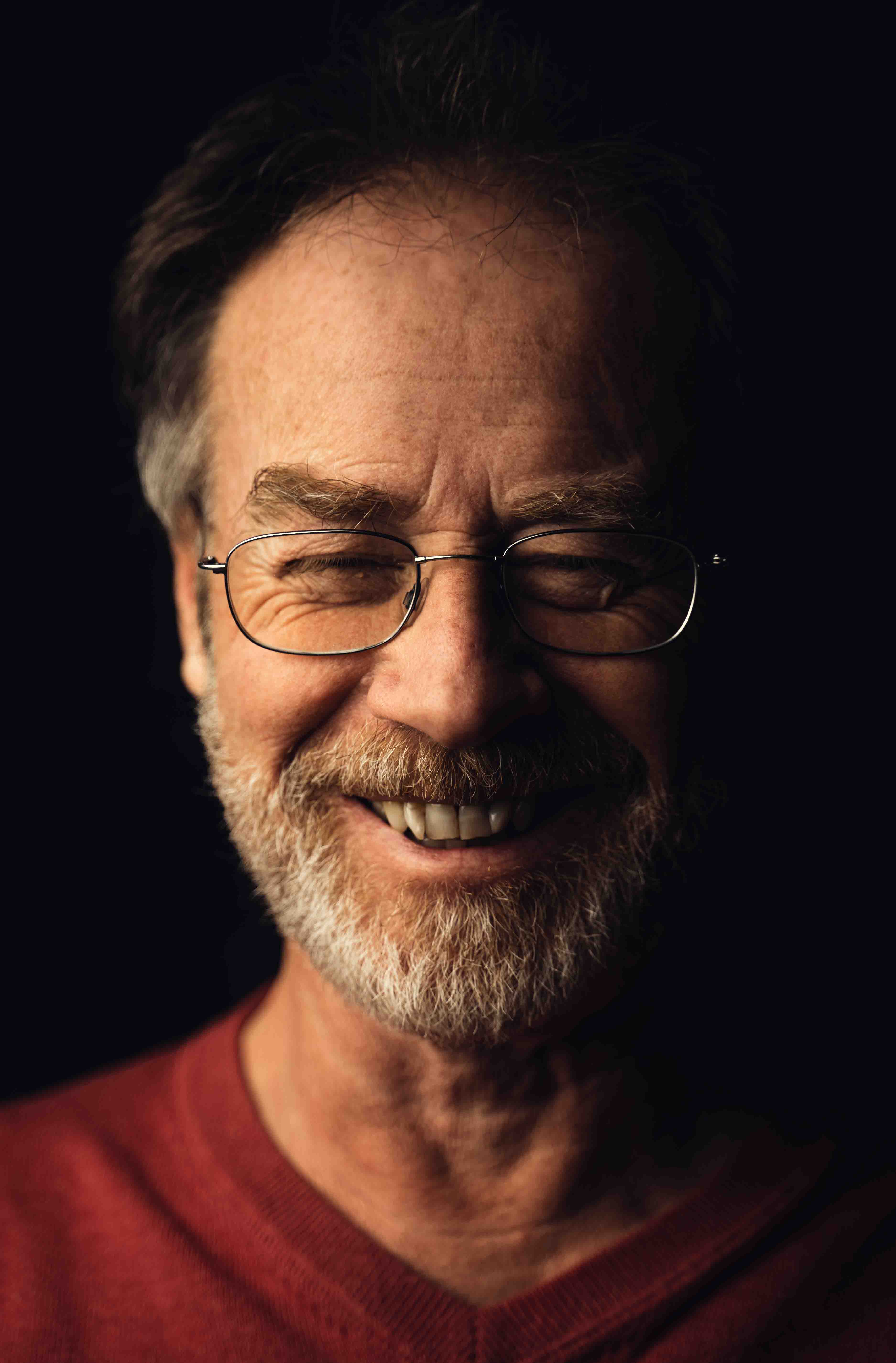 Humorvolles Portrait eines Herrn