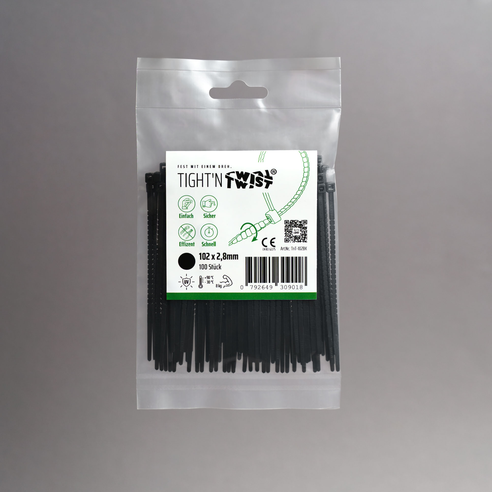 Praktische Kabelbinder simpel fotografiert