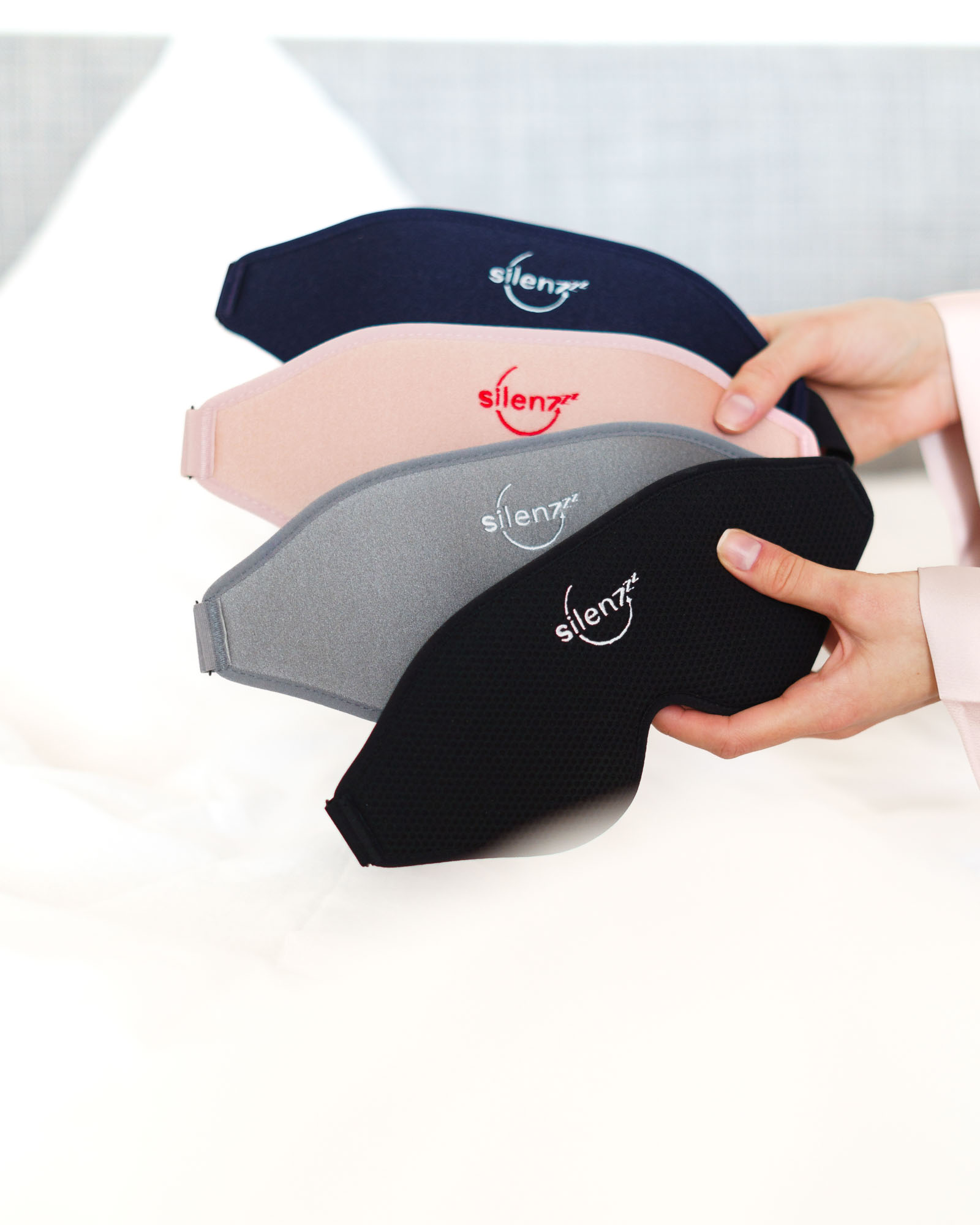 Verschiedene Farben der Schlafmasken